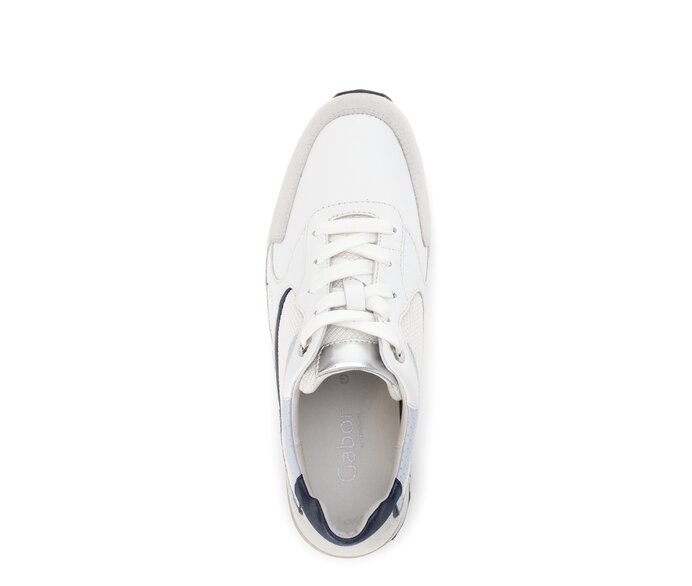 Gabor Sneaker Low Weiß - Materialmix Leder/Lederimitat