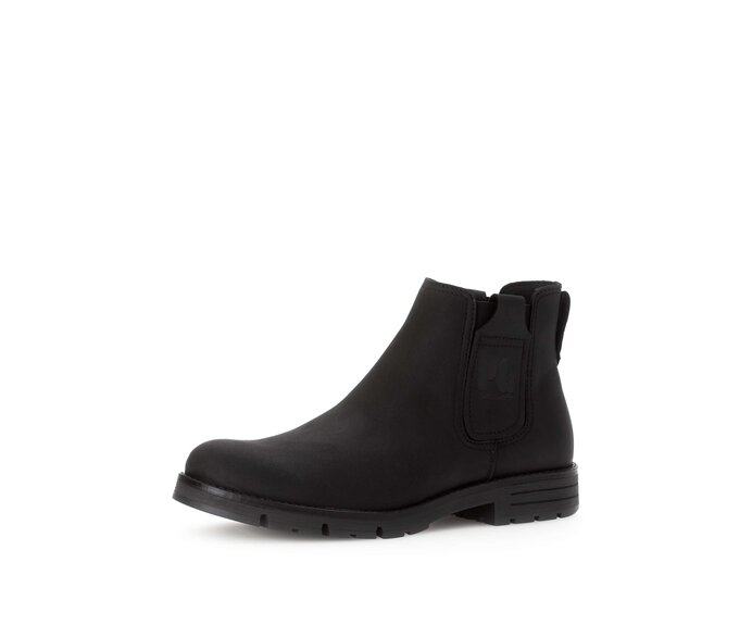 Pius Gabor Chelsea Boot Schwarz - Fettleder