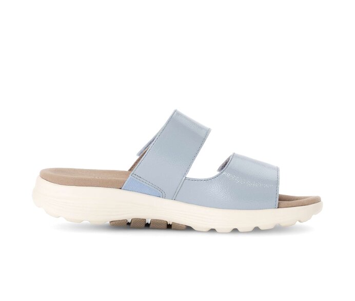 Gabor Pantolette Blau - Lackleder