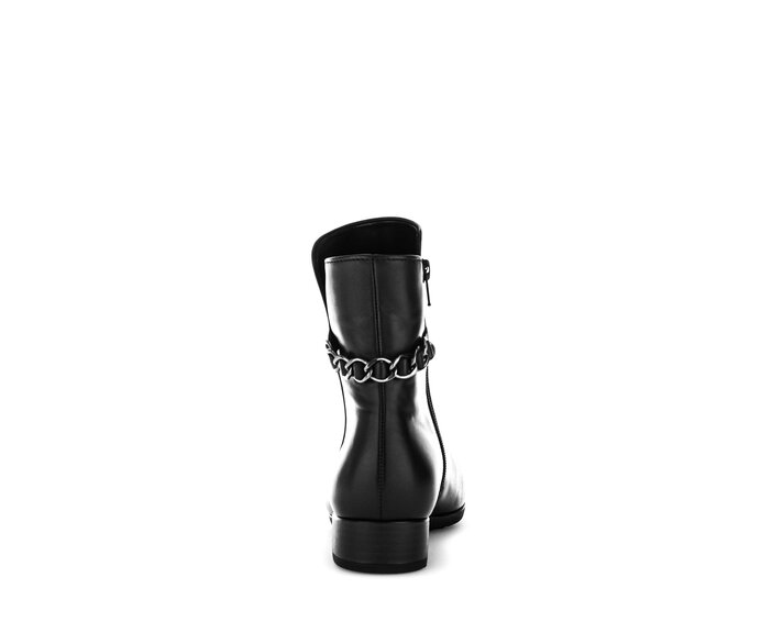 Gabor Elegante Stiefelette Schwarz - Glattleder