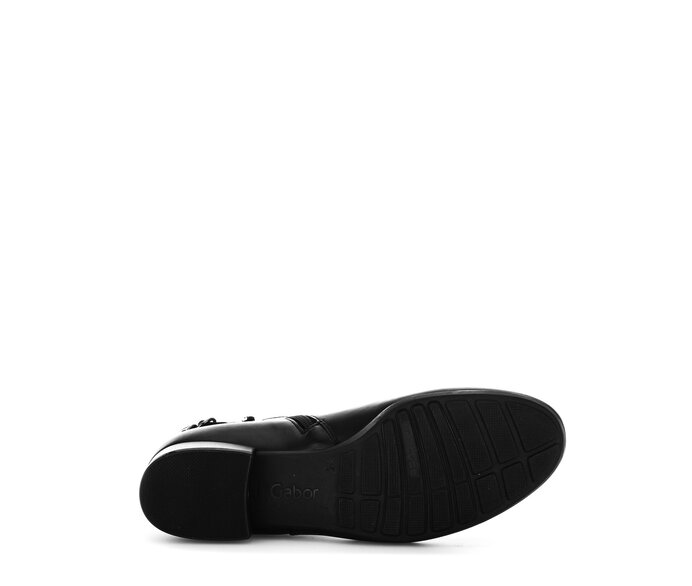 Gabor Elegante Stiefelette Schwarz - Glattleder