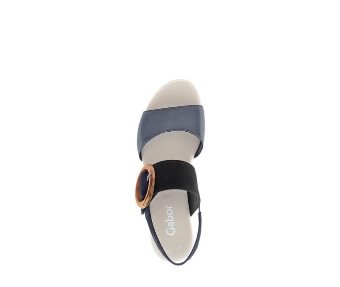 Gabor Plateau Sandale Multicolour - Materialmix Leder