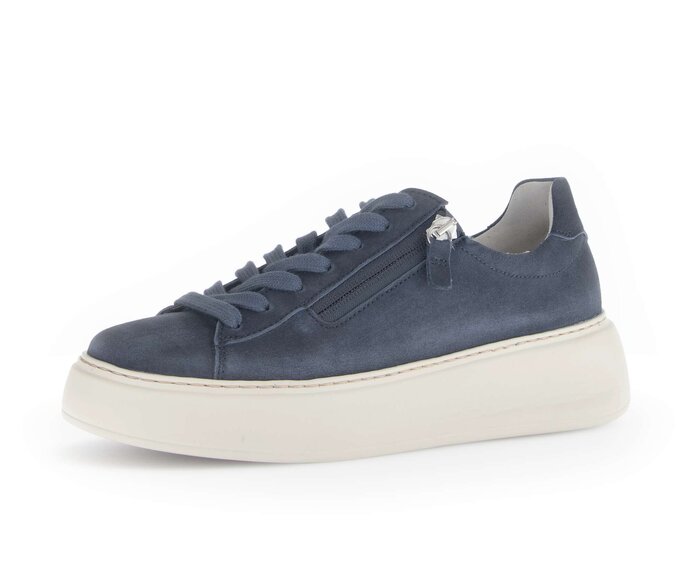 Gabor Sneaker Low Blau - Rauleder
