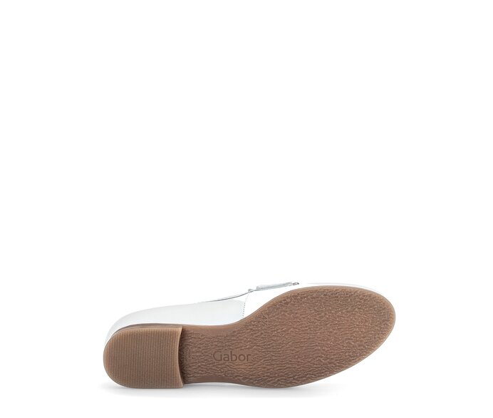 Gabor Slipper Weiß - Glattleder