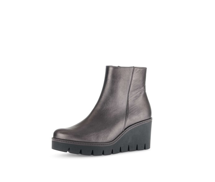 Gabor Plateau Stiefelette Bronze - Glattleder