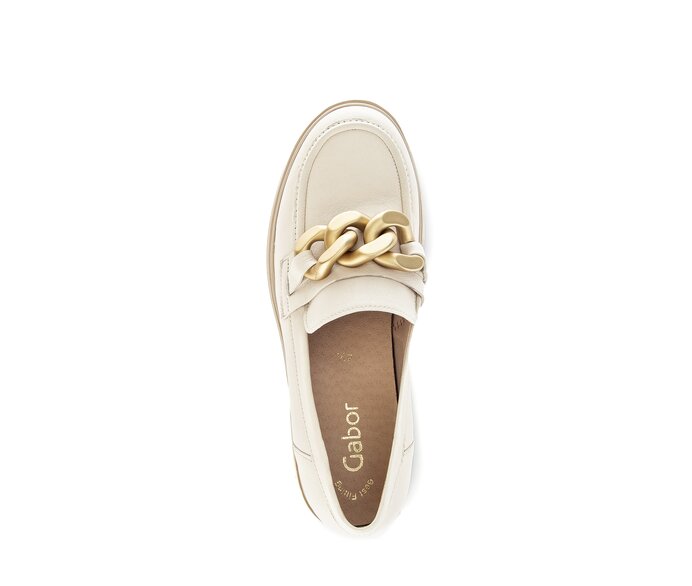 Gabor Loafer Beige - Glattleder