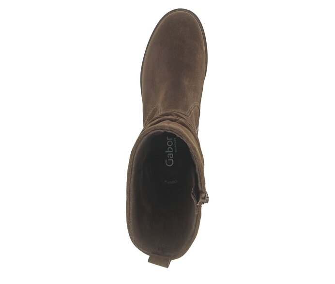 Gabor Elegante Stiefelette Braun - Rauleder