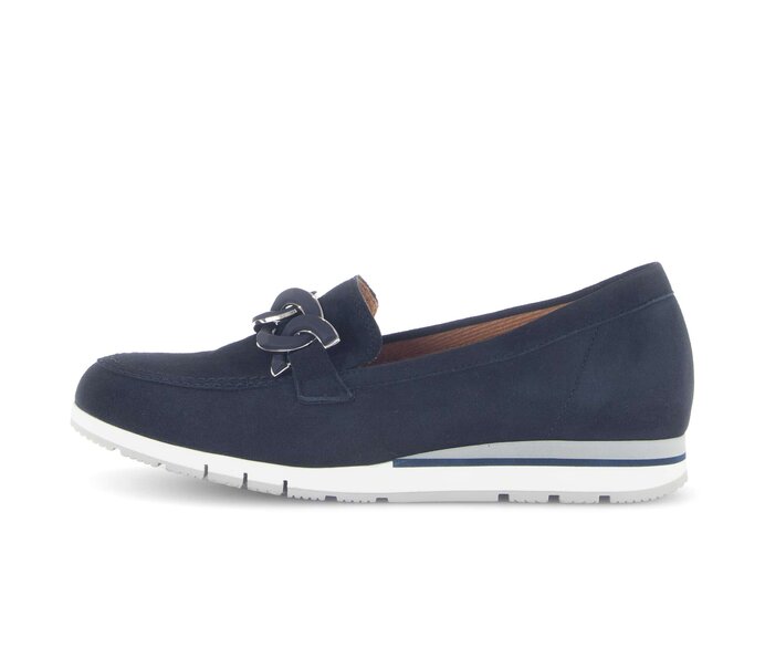 Gabor Slipper Blau - Rauleder