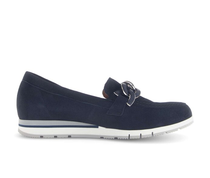 Gabor Slipper Blau - Rauleder