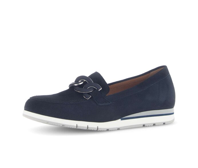Gabor Slipper Blau - Rauleder
