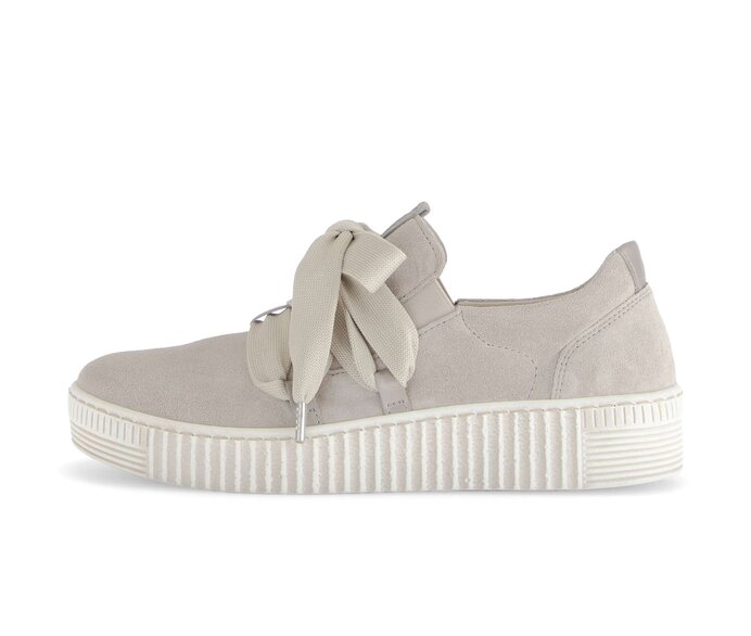Gabor Sneaker Low Beige - Materialmix Leder