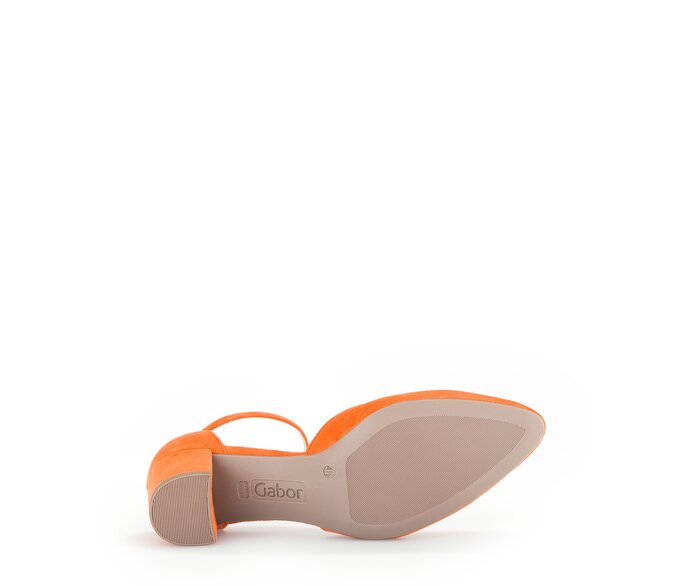 Gabor Spangenpumps Orange - Rauleder
