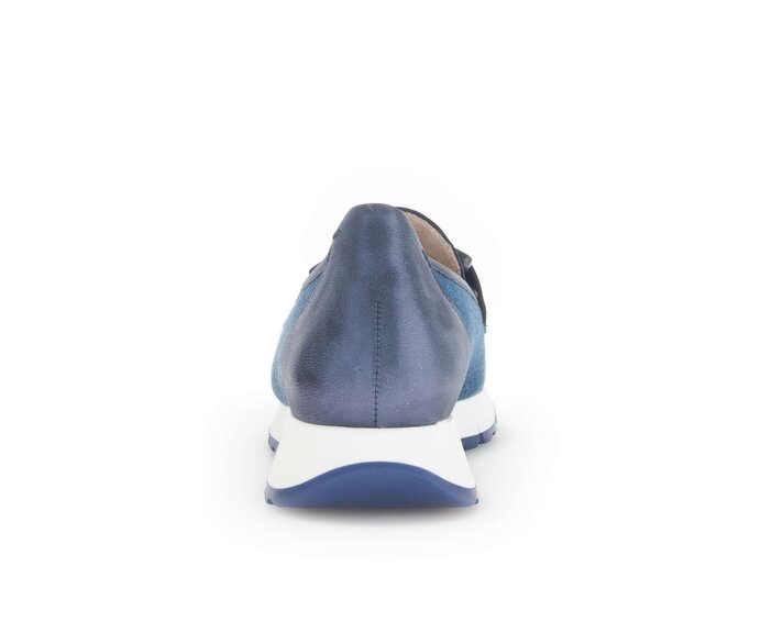 Gabor Slipper Blau - Materialmix Leder/Lederimitat