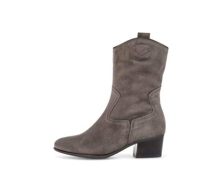 Gabor Cowboy Boots Braun - Materialmix Leder