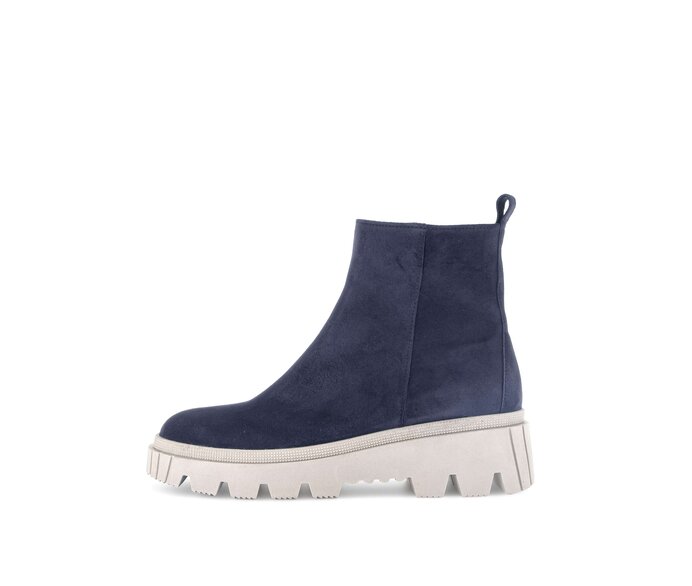 Gabor Plateau Stiefelette Blau - Rauleder