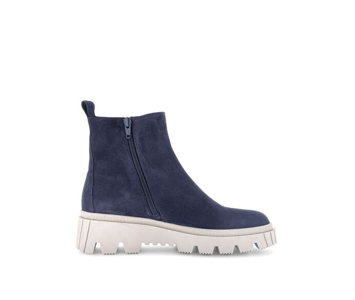 Gabor Plateau Stiefelette Blau - Rauleder