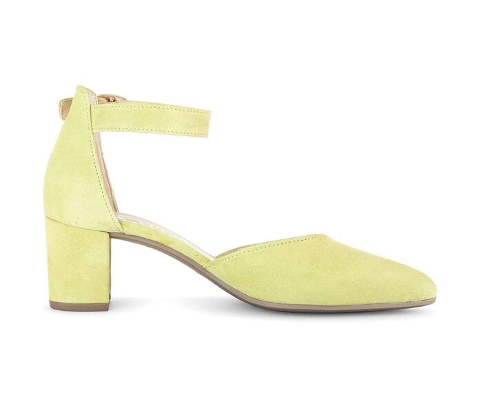 Gabor Spangenpumps Gelb - Rauleder