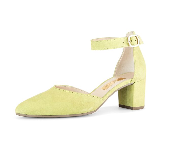 Gabor Spangenpumps Gelb - Rauleder
