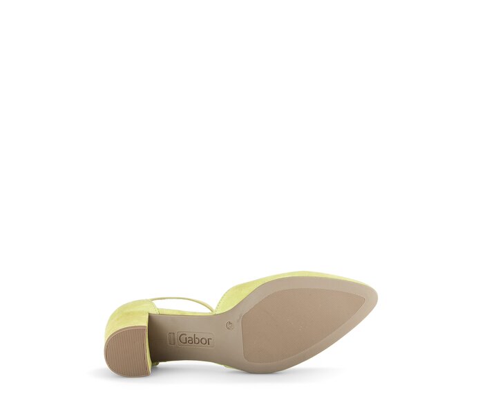 Gabor Spangenpumps Gelb - Rauleder