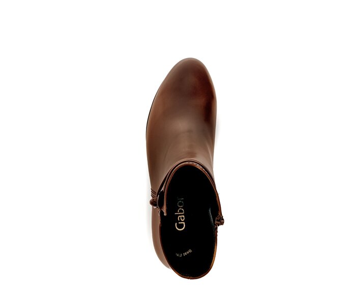 Gabor Elegante Stiefelette Braun - Glattleder