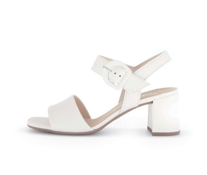 Gabor Riemchensandale Creme - Glattleder
