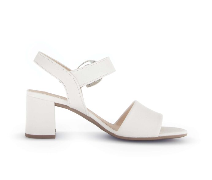 Gabor Riemchensandale Creme - Glattleder