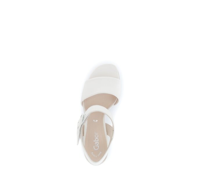 Gabor Riemchensandale Creme - Glattleder