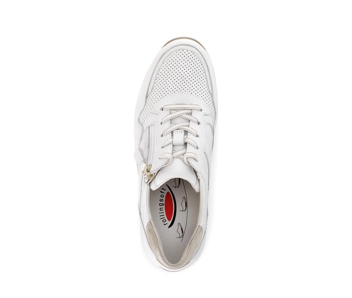 Gabor Sneaker Low Weiß - Materialmix Leder
