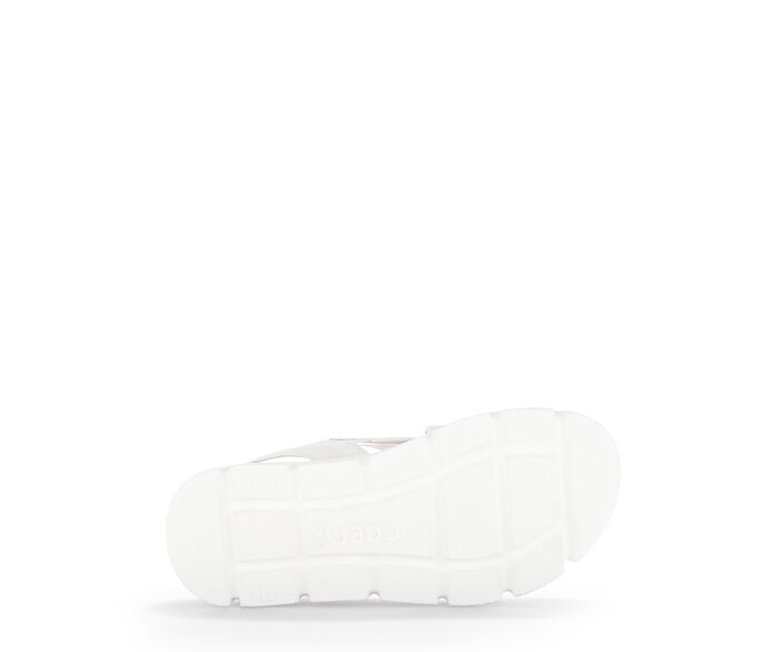 Gabor Plateau Sandale Creme - Glattleder
