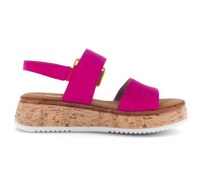 Gabor Plateau Sandale Pink - Rauleder