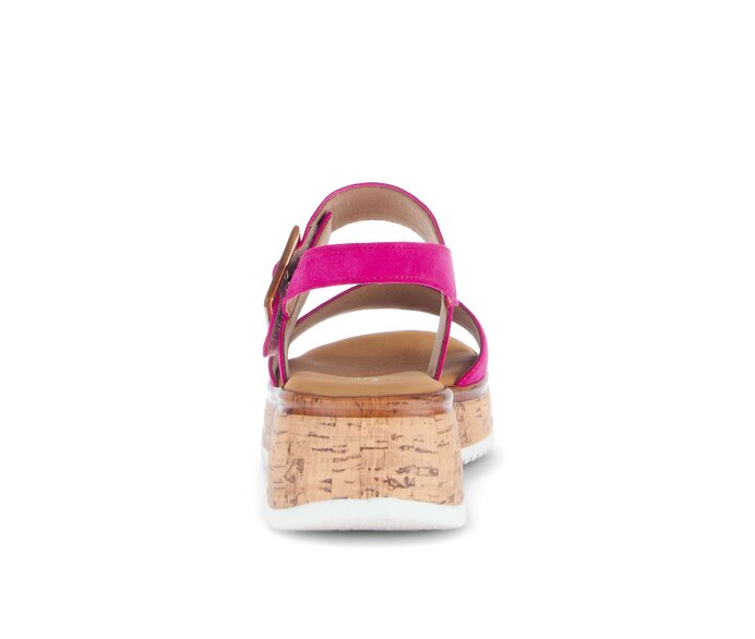 Gabor Plateau Sandale Pink - Rauleder