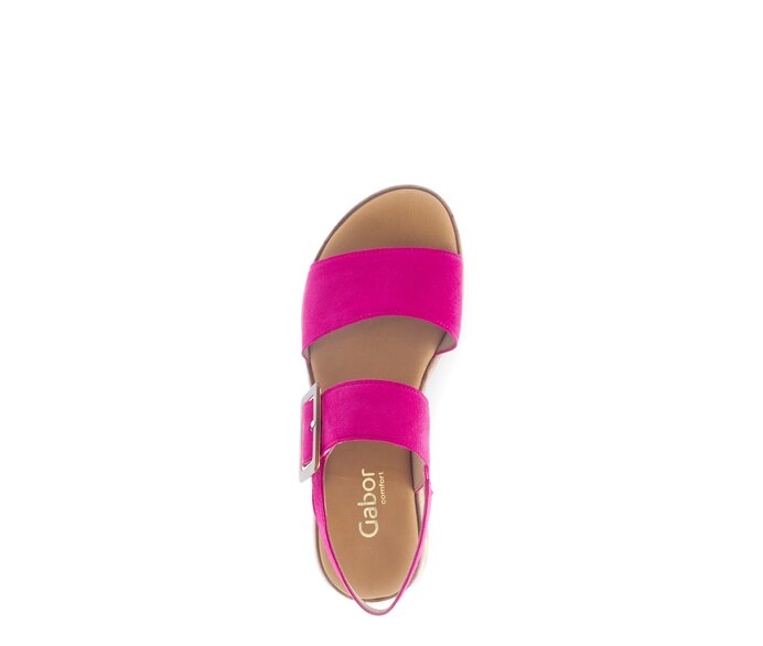 Gabor Plateau Sandale Pink - Rauleder