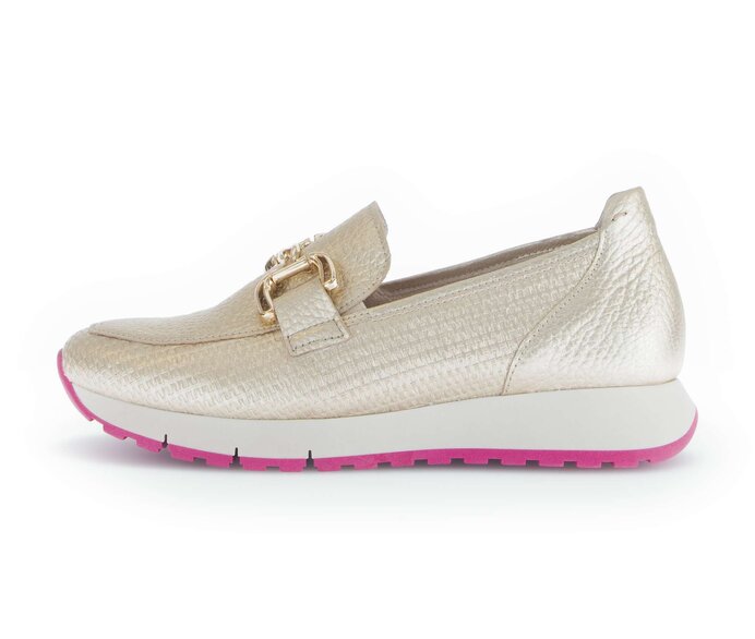 Gabor Slipper Gold - Materialmix Leder/Lederimitat