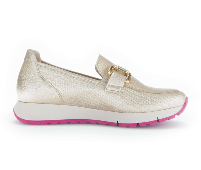 Gabor Slipper Gold - Materialmix Leder/Lederimitat