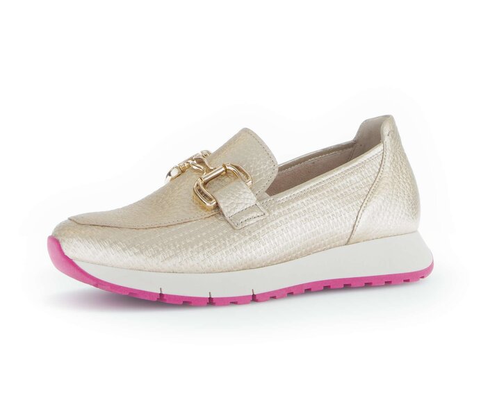 Gabor Slipper Gold - Materialmix Leder/Lederimitat