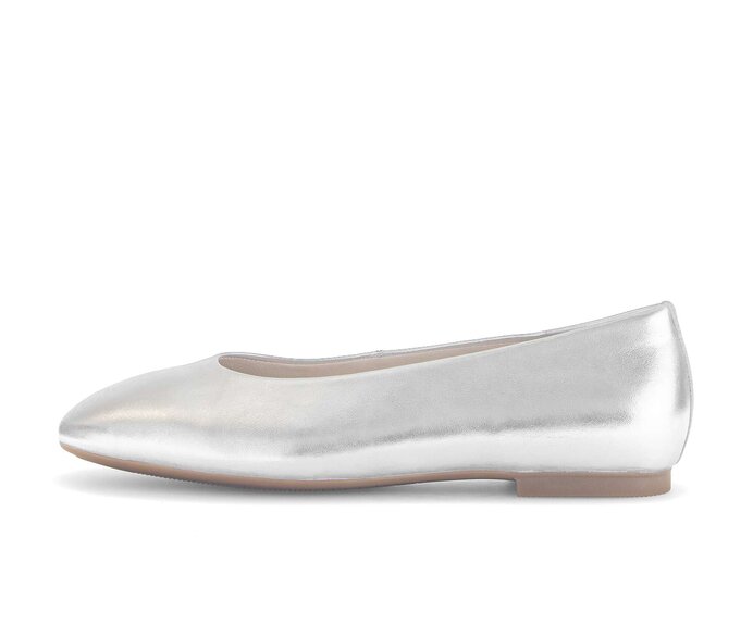 Gabor Eleganter Ballerina Silber - Effektleder