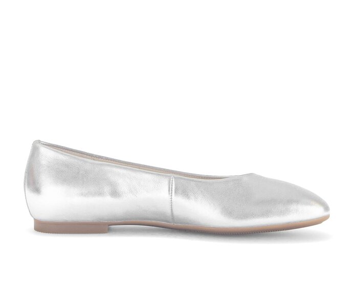 Gabor Eleganter Ballerina Silber - Effektleder