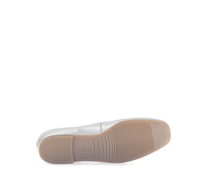 Gabor Eleganter Ballerina Silber - Effektleder