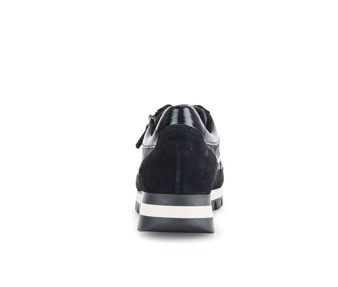 Gabor Sneaker Low Schwarz - Materialmix Leder
