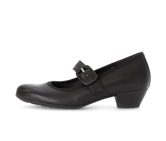 Gabor Spangenpumps Schwarz - Glattleder