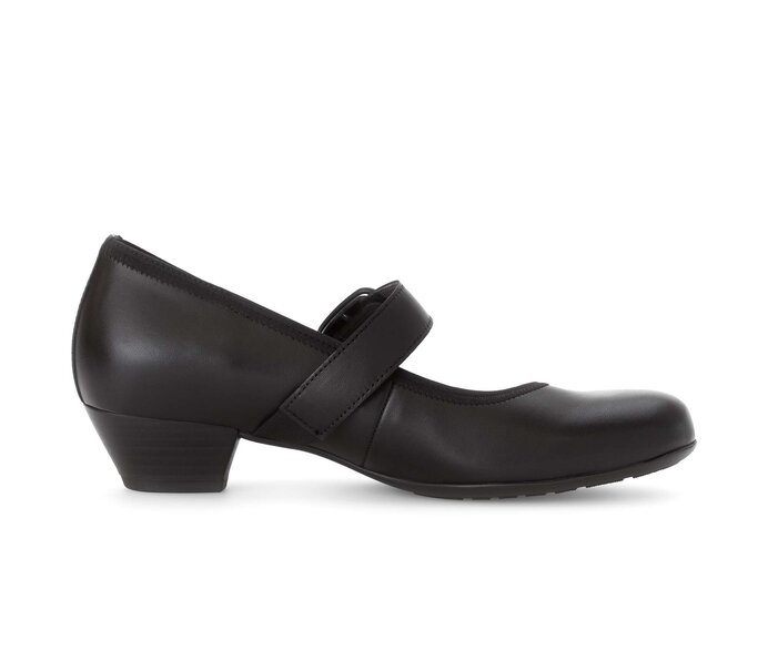 Gabor Spangenpumps Schwarz - Glattleder