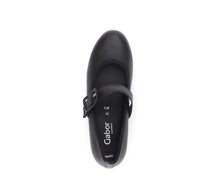 Gabor Spangenpumps Schwarz - Glattleder