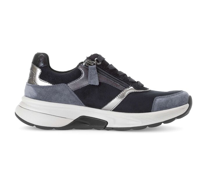 Gabor Sneaker Low Blau - Materialmix Leder/Lederimitat