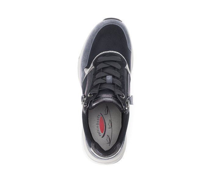 Gabor Sneaker Low Blau - Materialmix Leder/Lederimitat