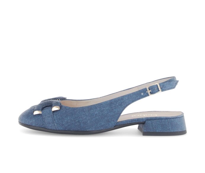 Gabor Slingpumps Blau - Rauleder