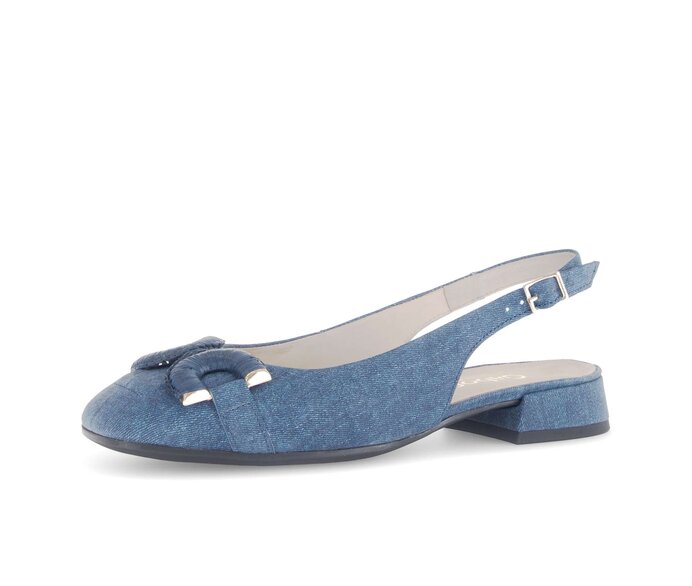 Gabor Slingpumps Blau - Rauleder
