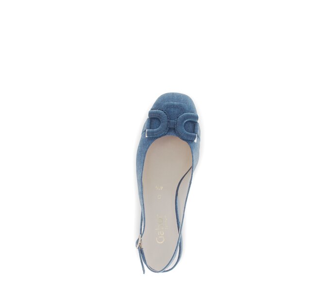 Gabor Slingpumps Blau - Rauleder