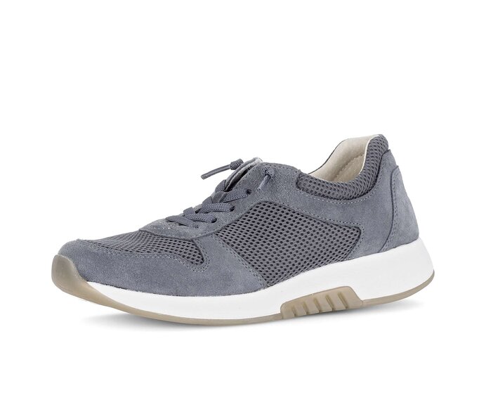 Gabor Sneaker Low Blau - Materialmix Leder/Lederimitat