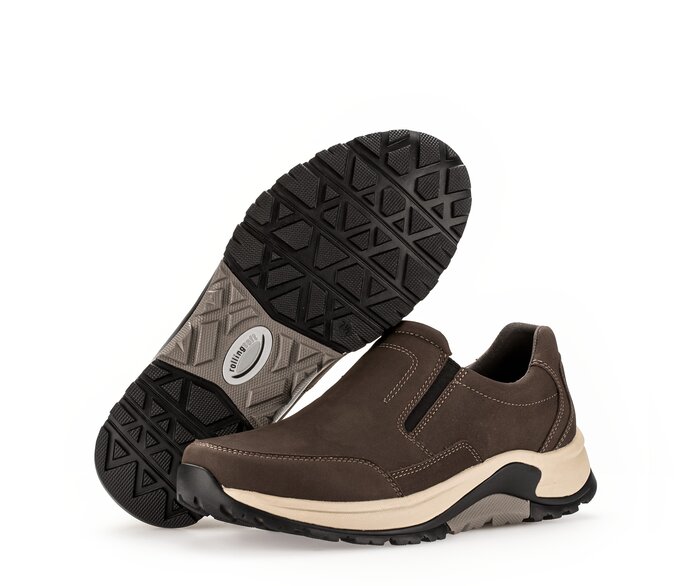Gabor Rollingsoft Slipper Braun - Nubuk