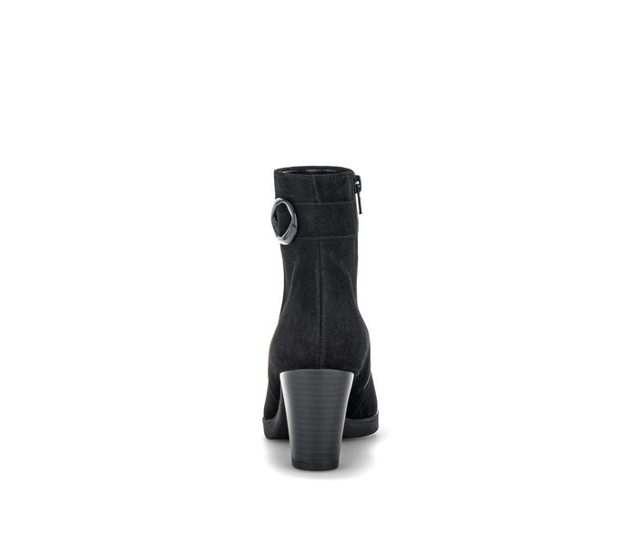 Gabor Plateau Stiefelette Schwarz - Rauleder